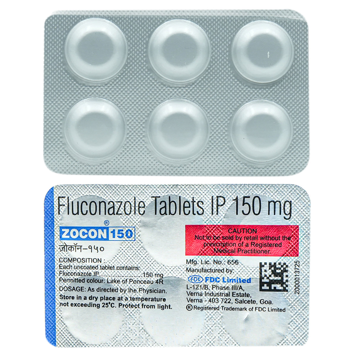 Zocon 150 Tablet 6's, Pack of 6 TABLETS Zocon 150 Tablet 6's, Pack of 6 TABLETS