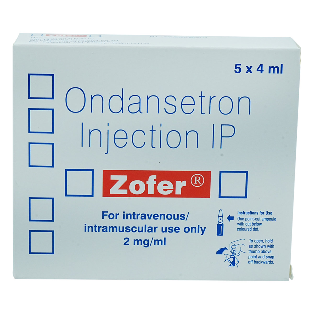 Zofer Injection 4 ml, Pack of 1 Injection Zofer Injection 4 ml, Pack of 1 Injection
