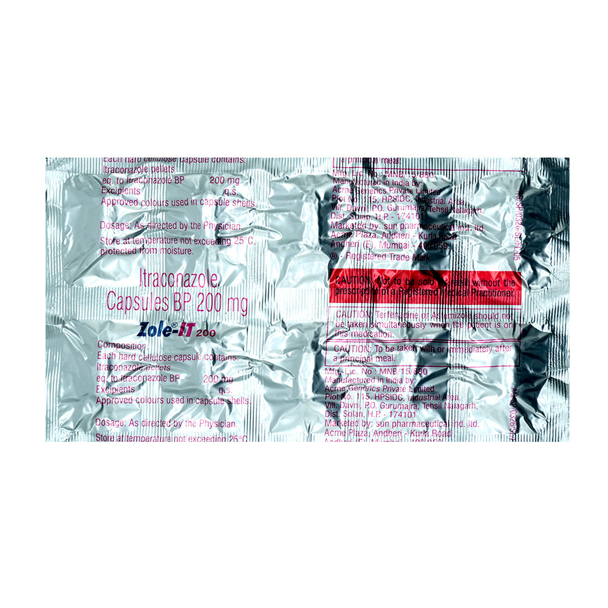 Zole-IT 200 Capsule 10's, Pack of 10 CapsuleS Zole-IT 200 Capsule 10's, Pack of 10 CapsuleS