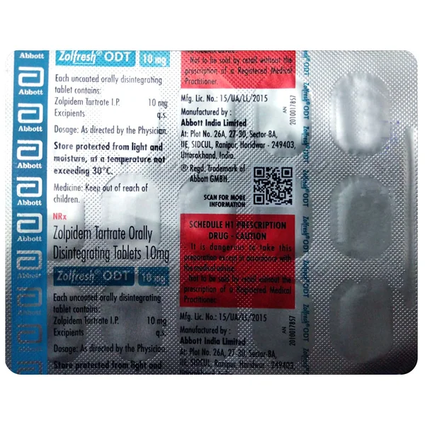 Zolfresh ODT 10 mg Tablet 15's, Pack of 15 TabletS