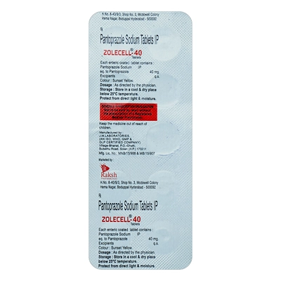 Zolecell-40 Tablet 10's, Pack of 10 TabletS