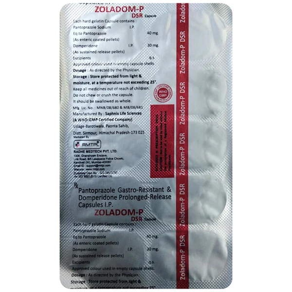 Zoladom-P DSR Capsule 10's, Pack of 10