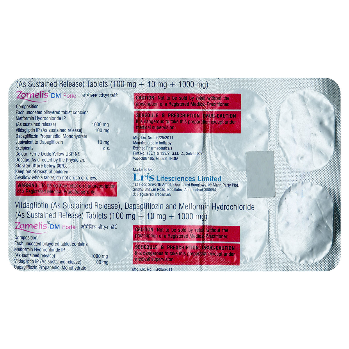 Zomelis-DM Forte Tablet 10's, Pack of 10 TabletS Zomelis-DM Forte Tablet 10's, Pack of 10 TabletS