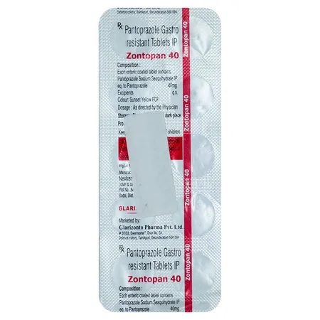 Zontopan-40 Tablet 10's