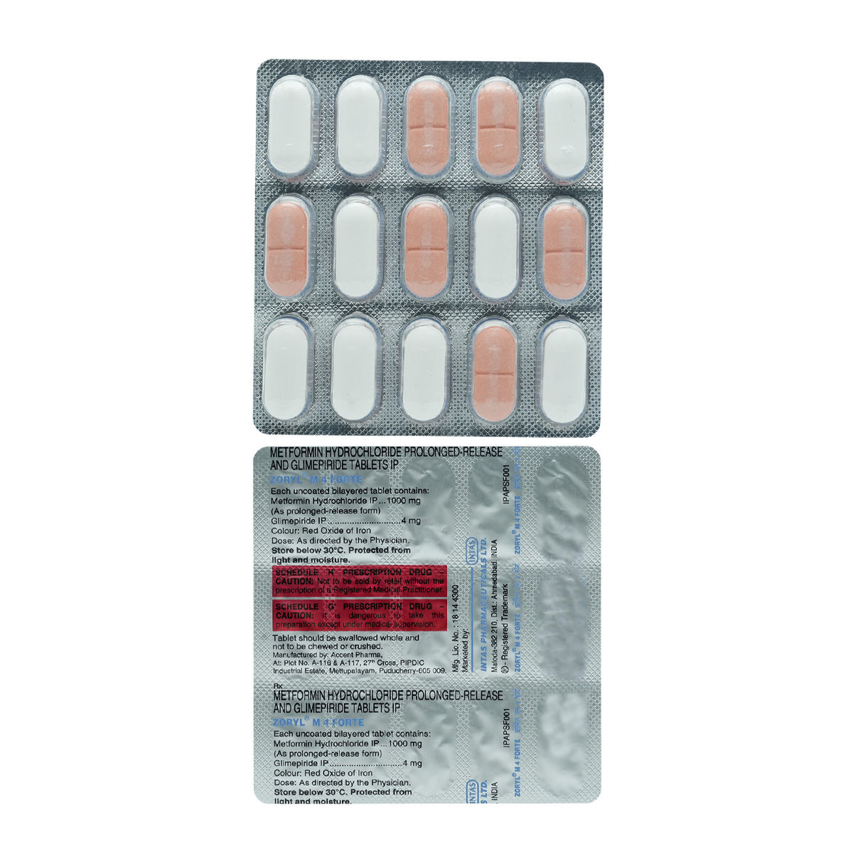 Zoryl-M 4 Forte Tablet | Uses, Side Effects, Price | Apollo Pharmacy