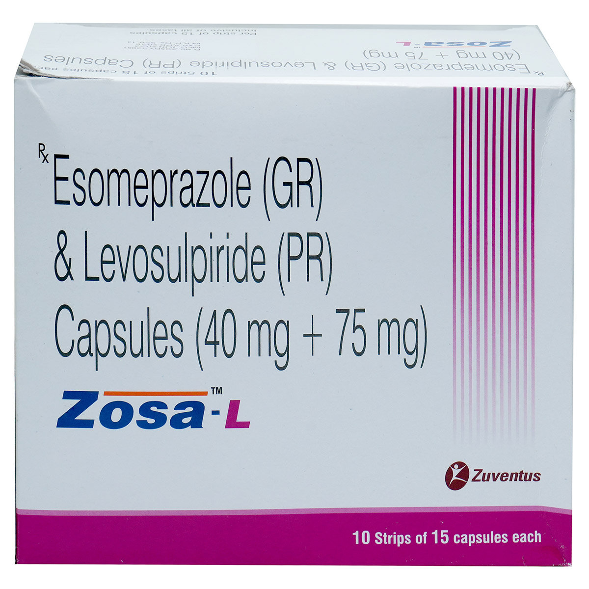 Zosa-L 40 mg/ 75 mg Capsule 15's, Pack of 15 CAPSULES Zosa-L 40 mg/ 75 mg Capsule 15's, Pack of 15 CAPSULES