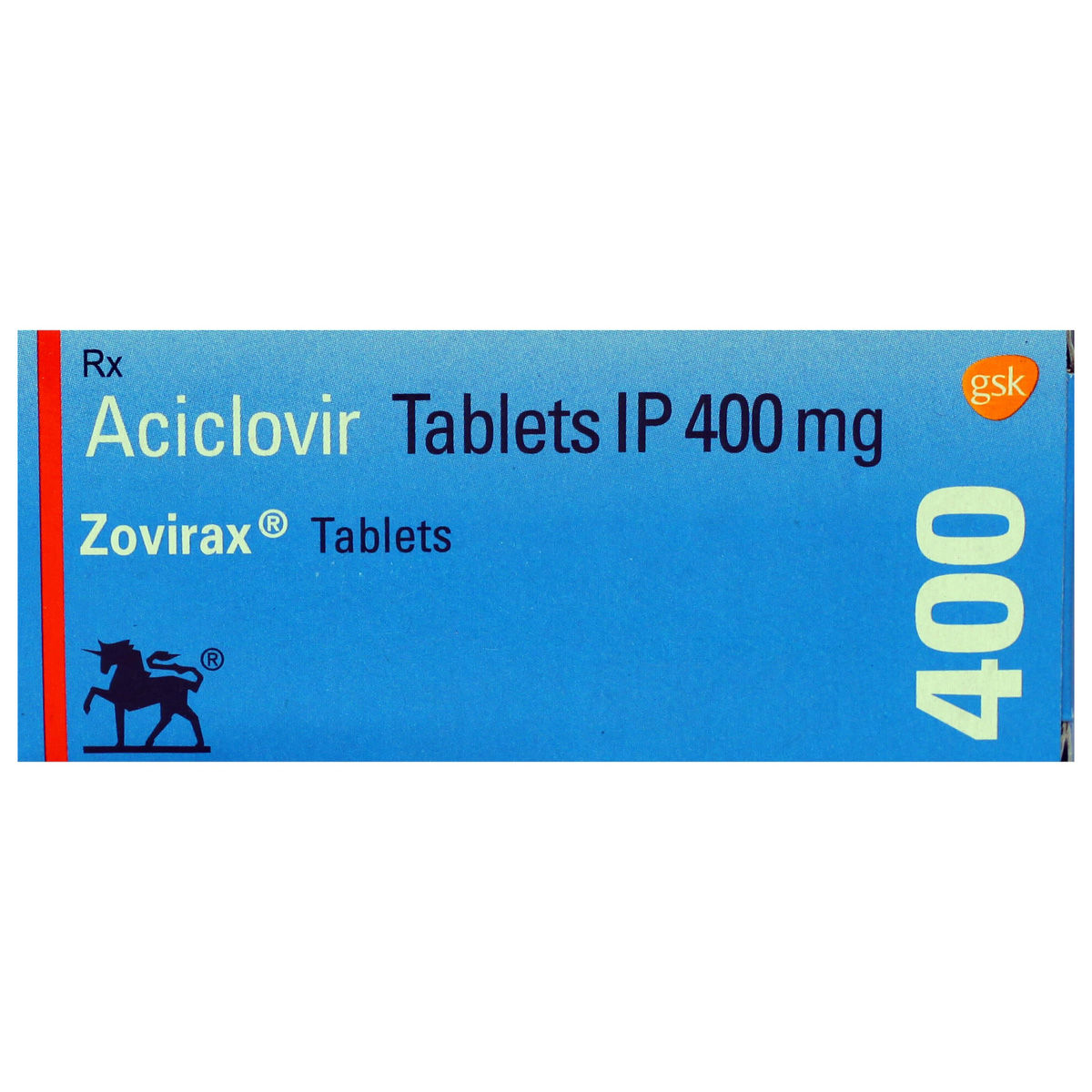 Zovirax 400 Tablet 10's, Pack of 10 TABLETS Zovirax 400 Tablet 10's, Pack of 10 TABLETS