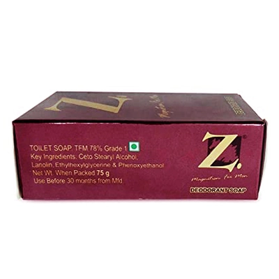 Z Magnetism Deodorant Soap 75 gm | For Men, Pack of 1