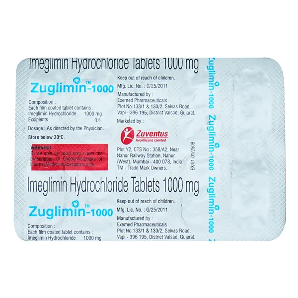 Zuglimin-1000 Tablet 10's