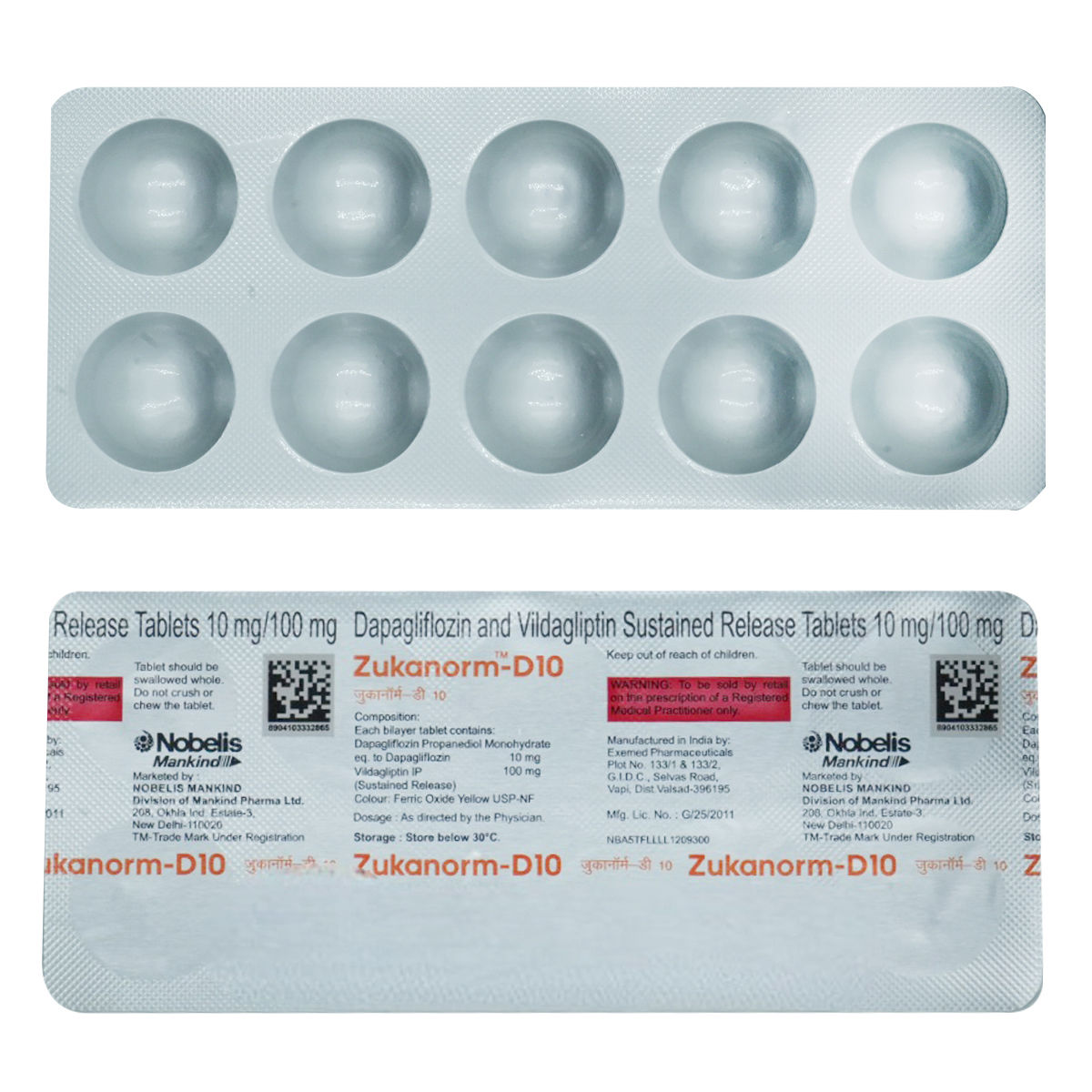 Zukanorm-D10 Tablet | Uses, Side Effects, Price | Apollo Pharmacy