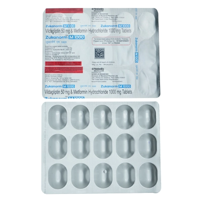 Zukanorm M 1000 Tablet 15's, Pack of 15 TabletS