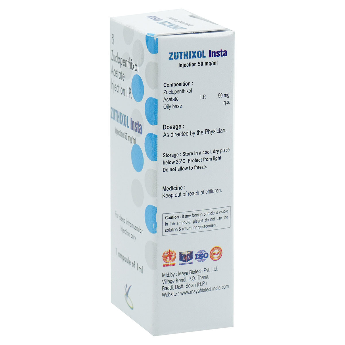 Zuthixol Insta 50 Injection 1 ml, Pack of 1 INJECTION Zuthixol Insta 50 Injection 1 ml, Pack of 1 INJECTION