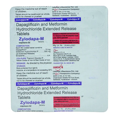 Zylodapa-M 10/500 Tablet 15's