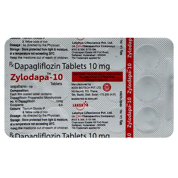 Zylodapa-10 Tablet 15's