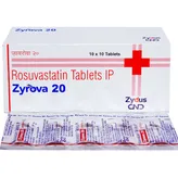 Zyrova 20 Tablet 10's, Pack of 10 TABLETS