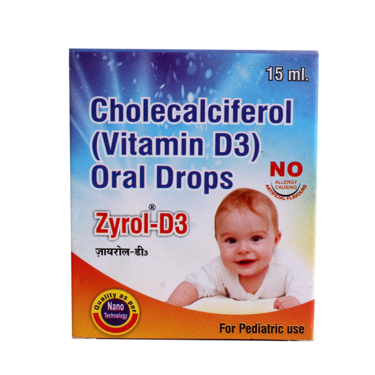 Zyrol-D3 800IU Oral Drop 15 ml, Pack of 1 Zyrol-D3 800IU Oral Drop 15 ml, Pack of 1