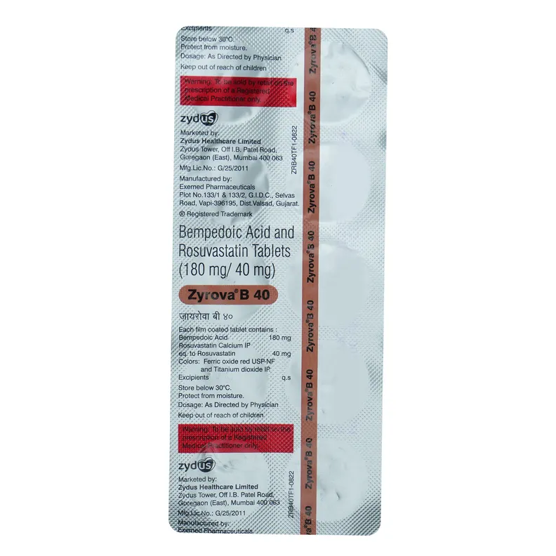 Zyrova Buy Zyrova B 40 Tablet online | Uses, Side Effects, Price and ...
