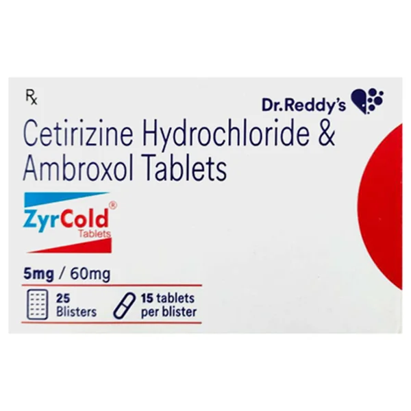 Zyrcold 3 mg/ 60 mg Tablet 15's