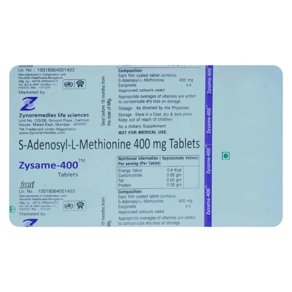 Zysame-400 Tablet 10's, Pack of 10 TabletS