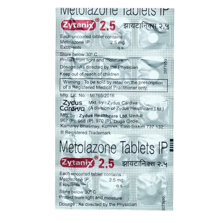 Zytanix 2.5 Tablet 15's