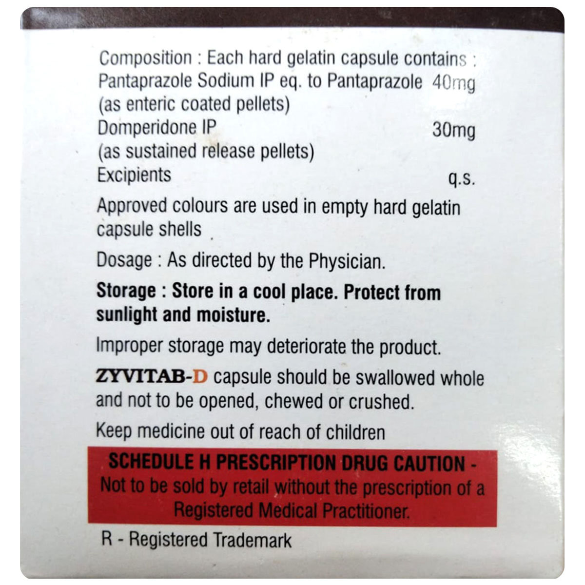 Zyvitab-D Capsule 10's, Pack of 10 Zyvitab-D Capsule 10's, Pack of 10
