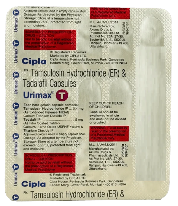 Urimax T Capsule 15's, Pack of 15