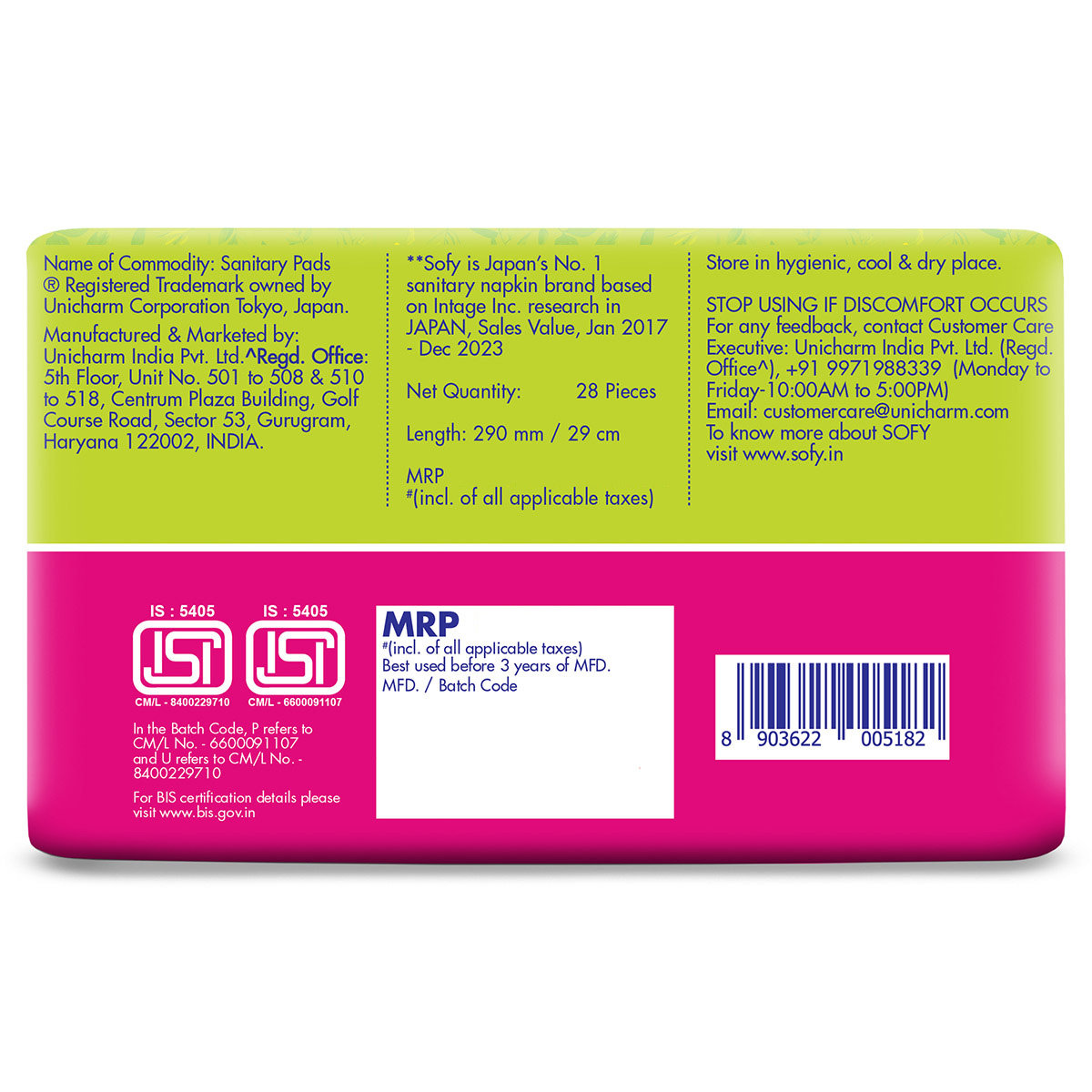 Sofy Anti Bacteria Sanitary Pads XL, 28 Count, Pack of 1 Sofy Anti Bacteria Sanitary Pads XL, 28 Count, Pack of 1