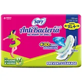 Sofy Anti-Bacteria Sanitary Pads Super XL+, 15 Count, Pack of 1