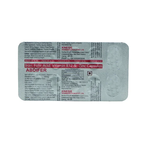 Abdifer Capsule 10's, Pack of 10 CapsuleS