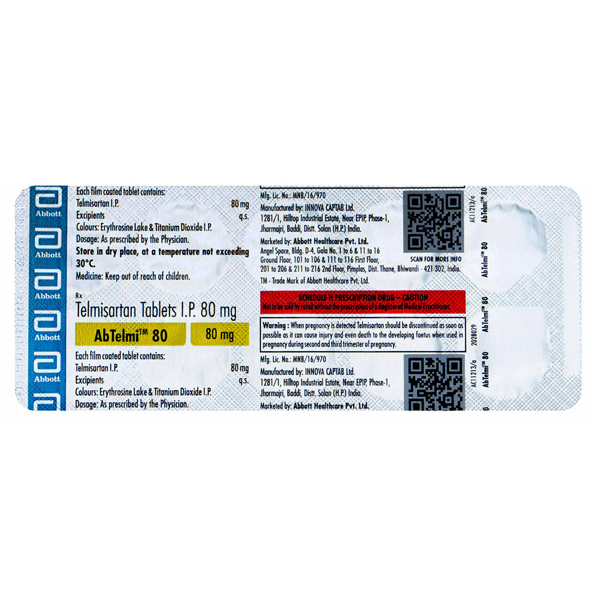 Abtelmi 80 mg Tablet 10's, Pack of 10 TABLETS Abtelmi 80 mg Tablet 10's, Pack of 10 TABLETS
