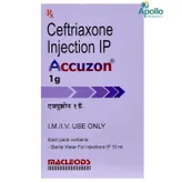 Accuzon 1gm Injection 1's, Pack of 1 INJECTION