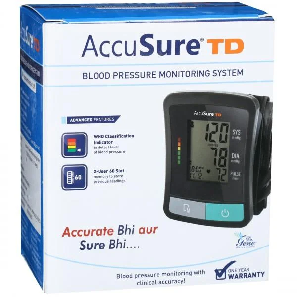 Accusure TD Blood Pressure Monitoring System, 1 Count, Pack of 1