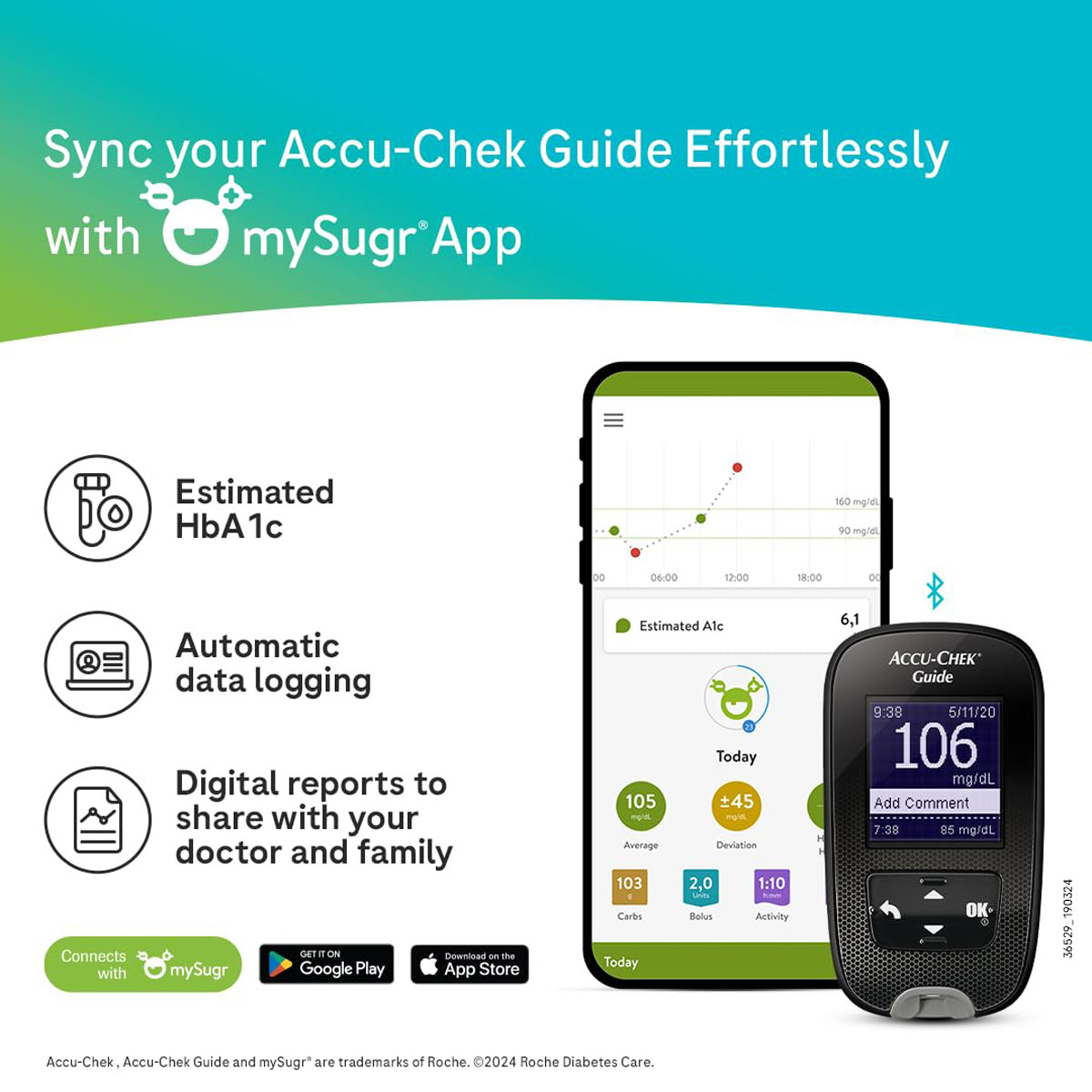 Accu-Chek Guide Blood Glucose Monitoring System With 10 Free Test Strips, 1 Kit, Pack of 1 Accu-Chek Guide Blood Glucose Monitoring System With 10 Free Test Strips, 1 Kit, Pack of 1