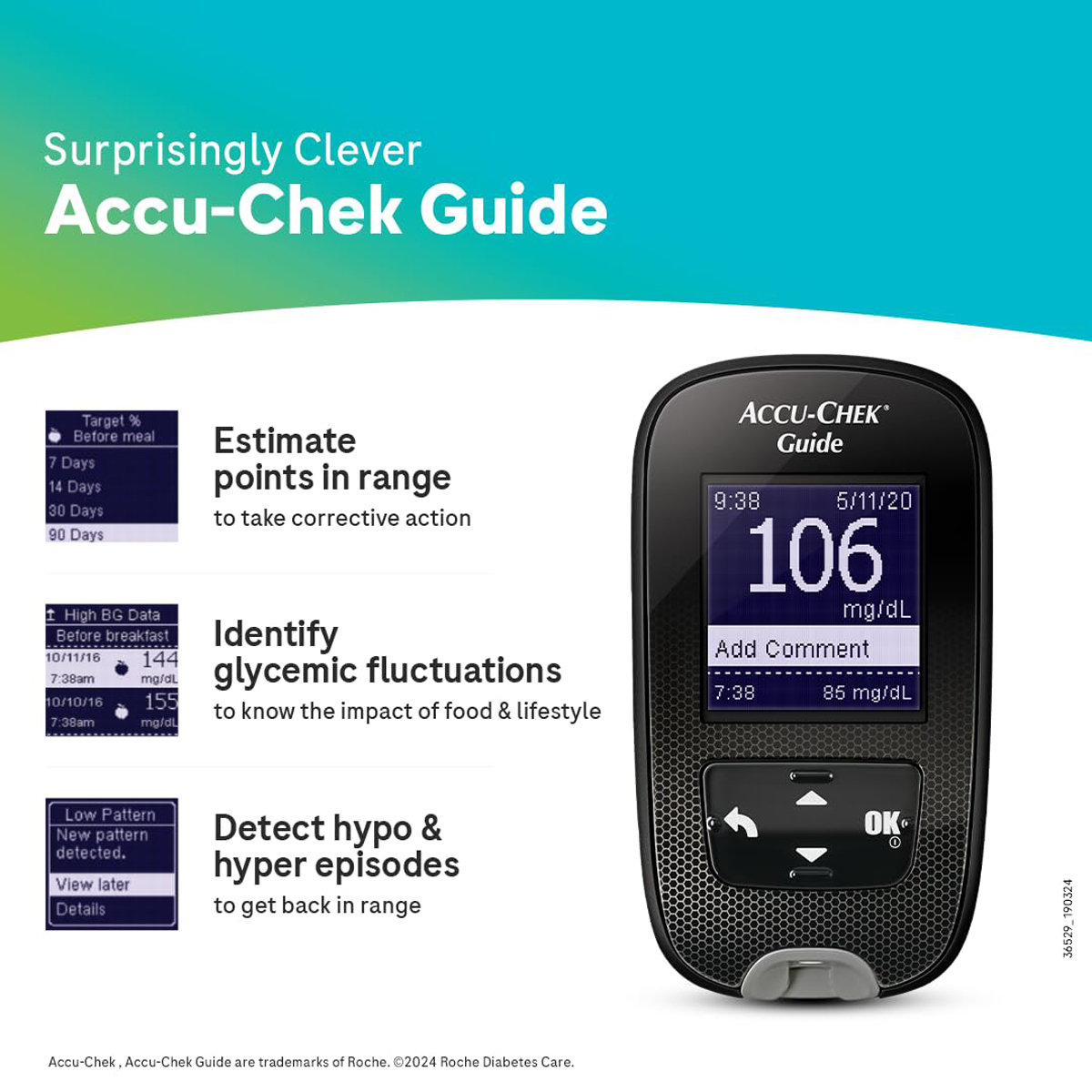 Accu-Chek Guide Blood Glucose Monitoring System With 10 Free Test Strips, 1 Kit, Pack of 1 Accu-Chek Guide Blood Glucose Monitoring System With 10 Free Test Strips, 1 Kit, Pack of 1