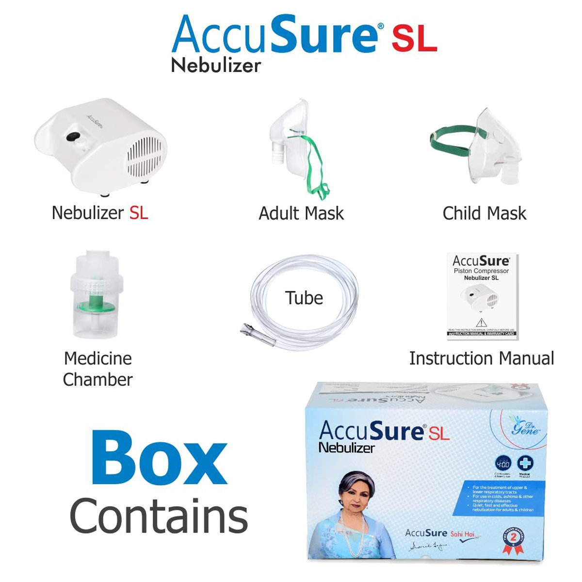 Accusure SL Nebulizer, 1 Count, Pack of 1 Accusure SL Nebulizer, 1 Count, Pack of 1