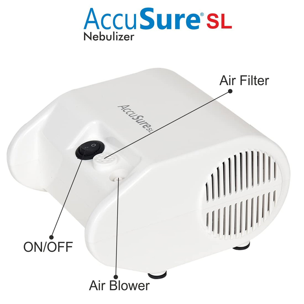 Accusure SL Nebulizer, 1 Count, Pack of 1 Accusure SL Nebulizer, 1 Count, Pack of 1