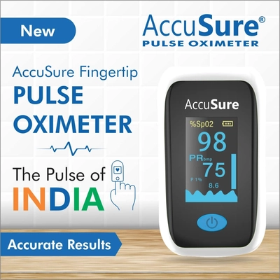 Accusure Finger Tip Pulse Oximeter YK011, 1 Count, Pack of 1