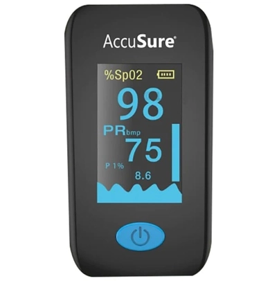 Accusure Finger Tip Pulse Oximeter YK011, 1 Count, Pack of 1