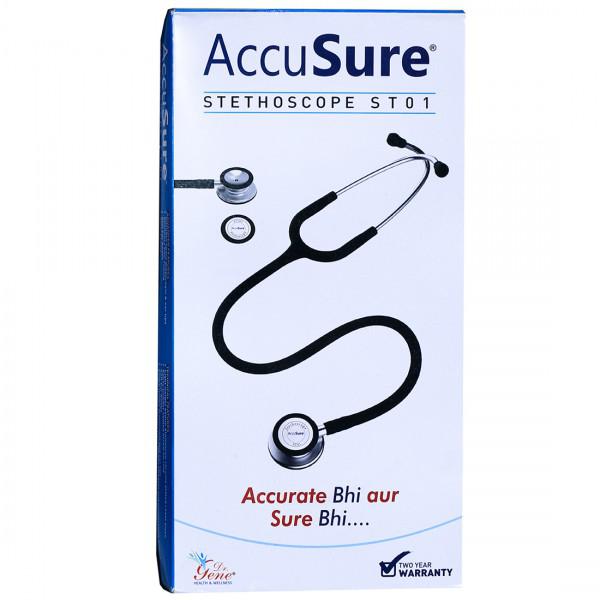 Accusure Stethoscope ST-01, 1 Count, Pack of 1 Accusure Stethoscope ST-01, 1 Count, Pack of 1