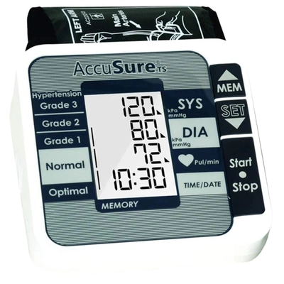 Accusure TS Automatic Blood Pressure Monitor System, 1 Count, Pack of 1