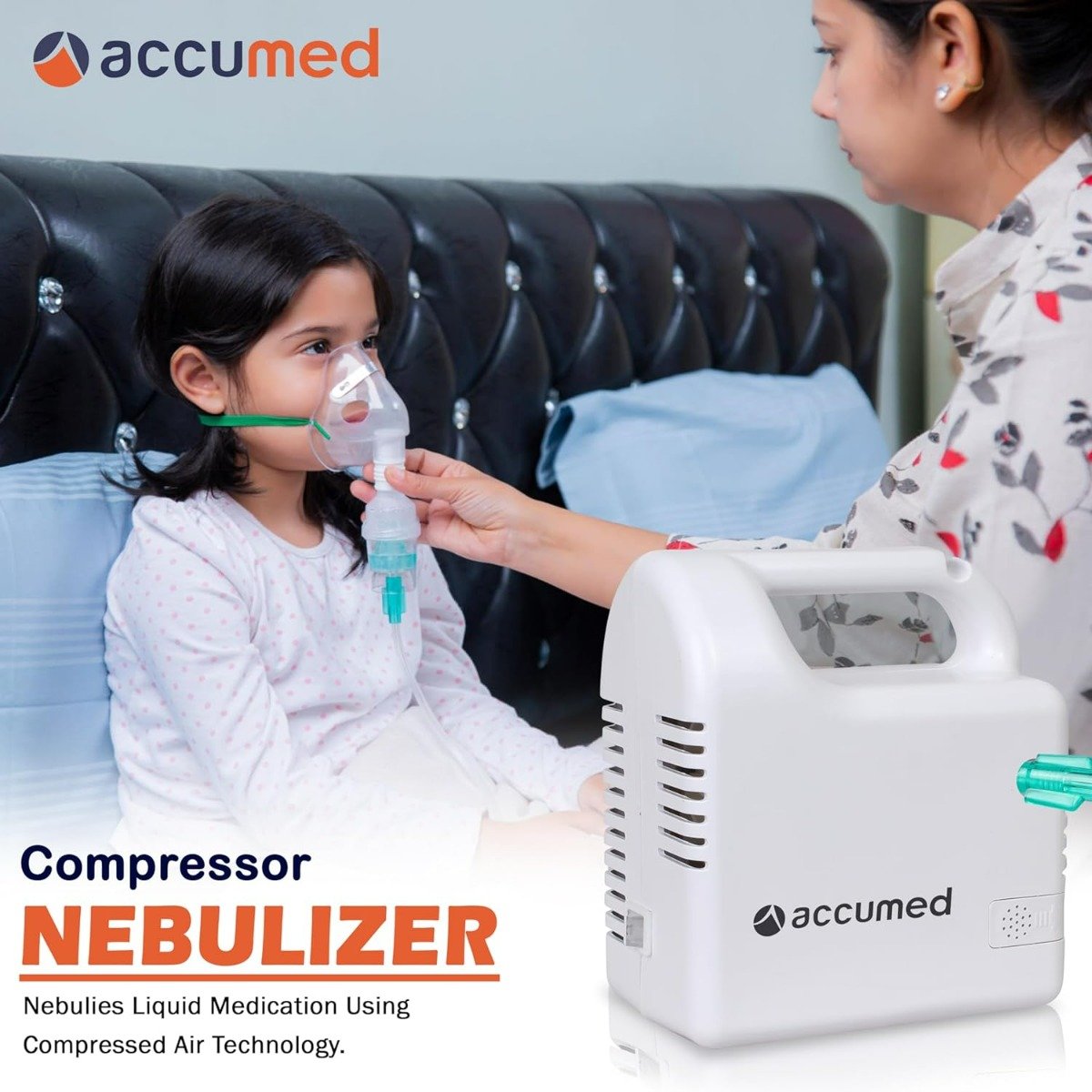 ACCUMED Compressor Nebulizer BR-108, 1 Count, Pack of 1 ACCUMED Compressor Nebulizer BR-108, 1 Count, Pack of 1