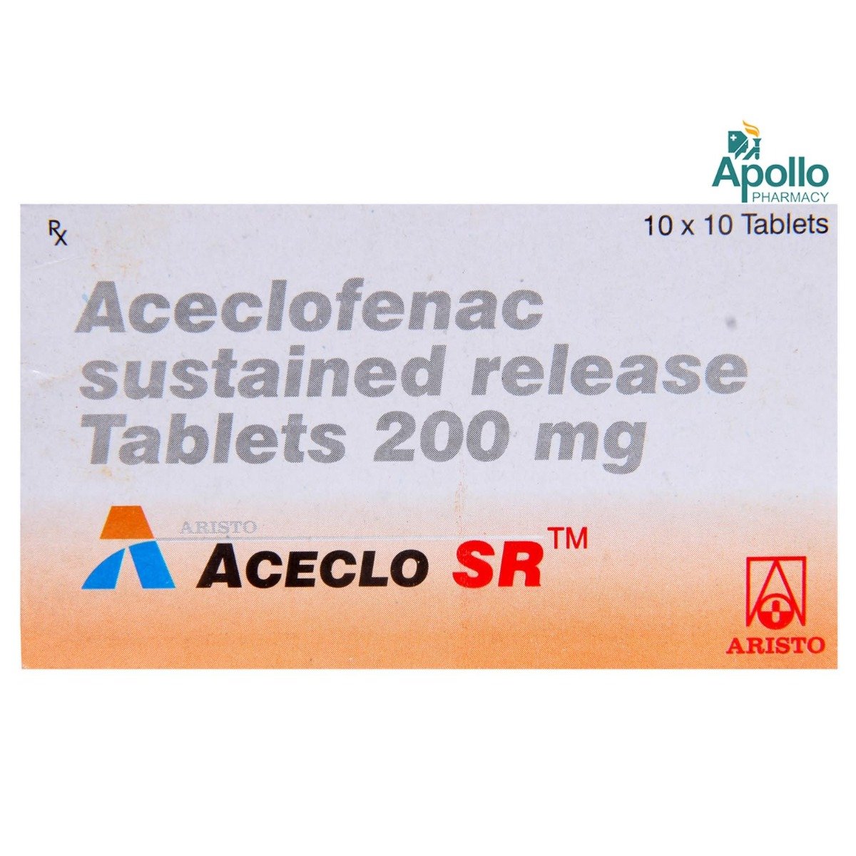 Aceclo SR Tablet 10's, Pack of 10 TABLETS Aceclo SR Tablet 10's, Pack of 10 TABLETS