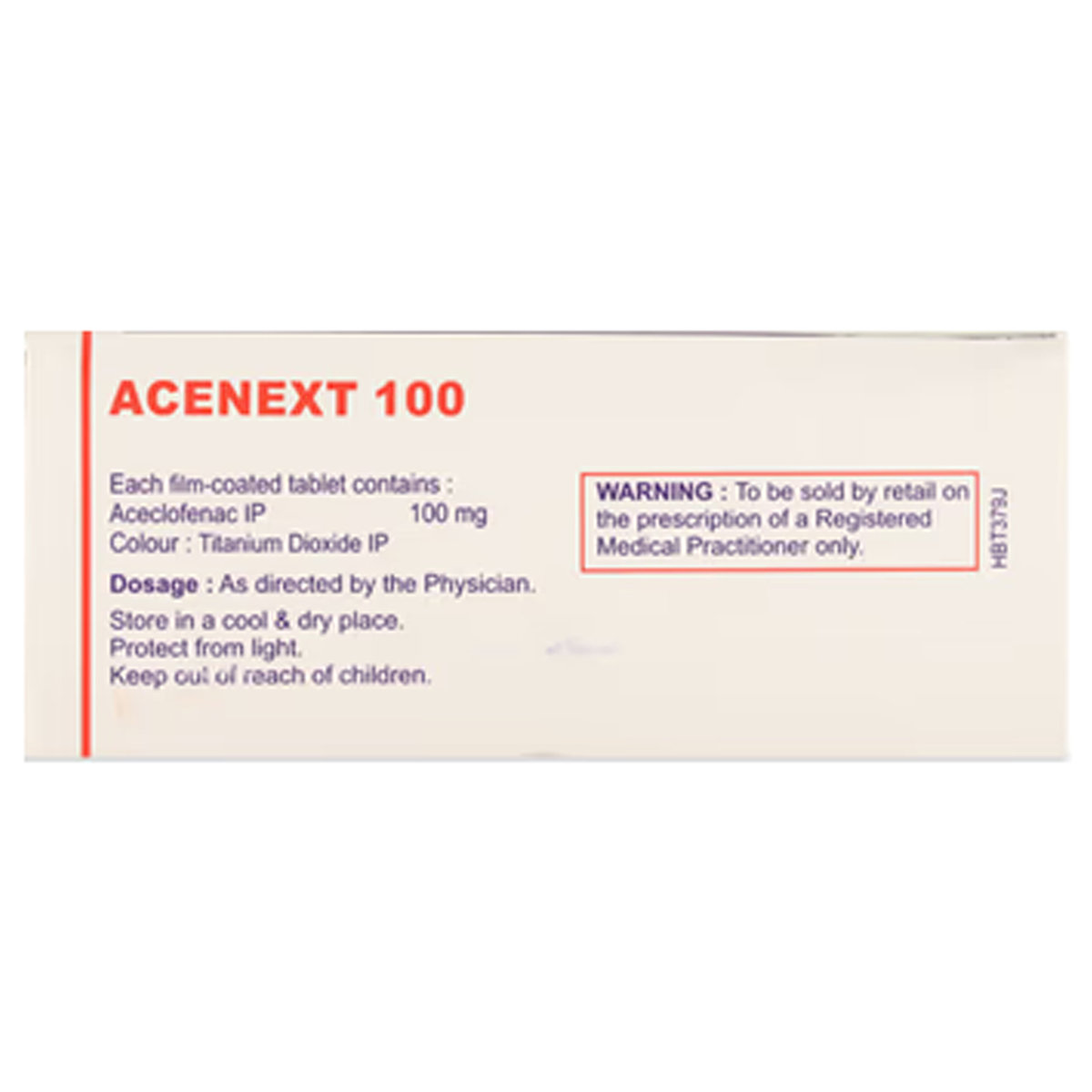 Acenext 100 mg Tablet 10's, Pack of 10 TabletS Acenext 100 mg Tablet 10's, Pack of 10 TabletS