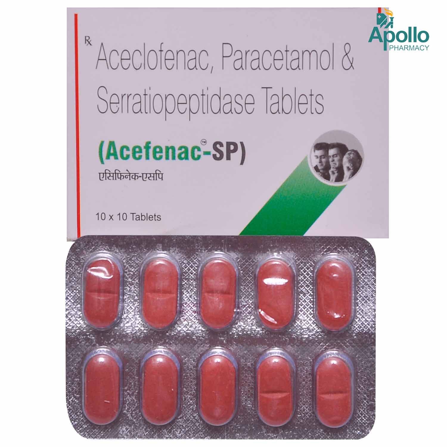 Buy Acefenac SP Tablet 10's Online