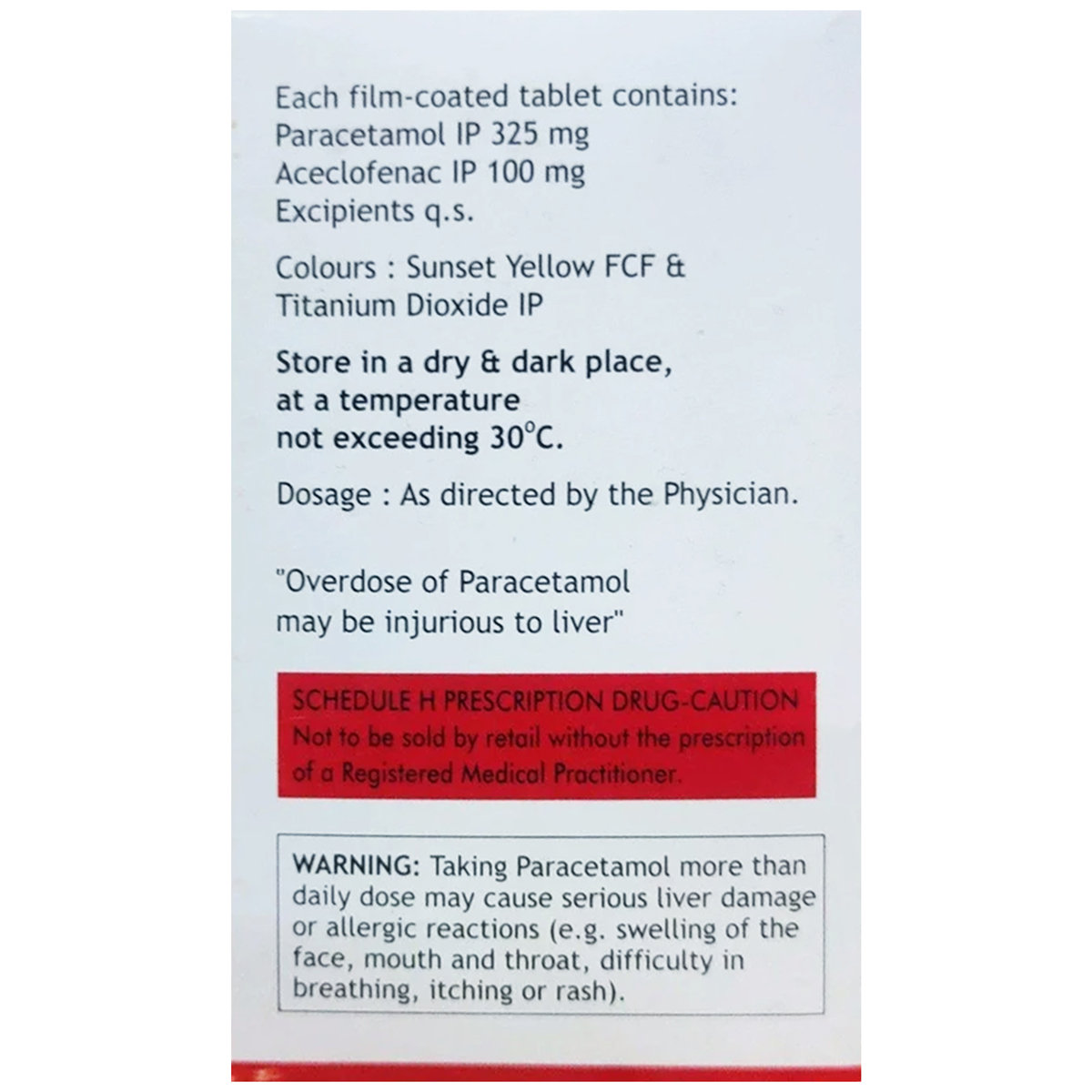 Aceflam P Tablet 10's, Pack of 10 TABLETS Aceflam P Tablet 10's, Pack of 10 TABLETS