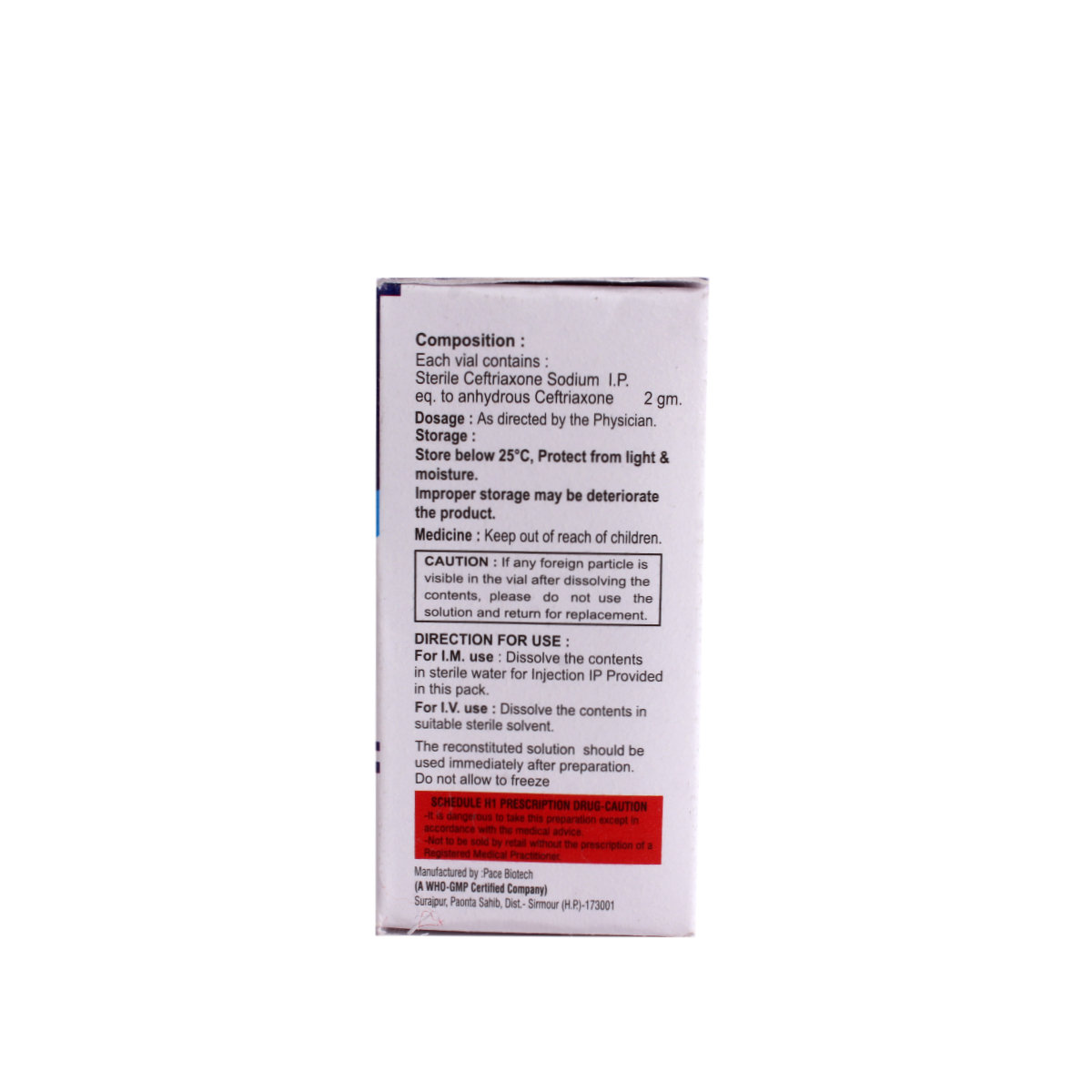A-Cef 2Gm Inj, Pack of 1 Injection A-Cef 2Gm Inj, Pack of 1 Injection