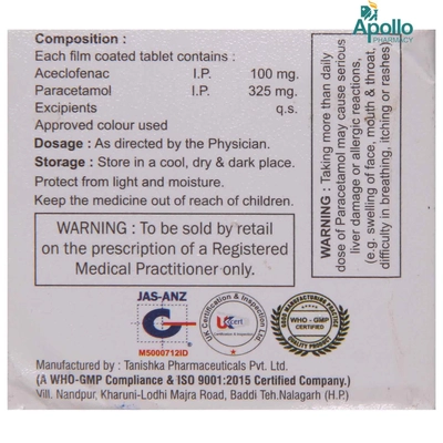 ACEPHAR P TABLET, Pack of 10 TABLETS