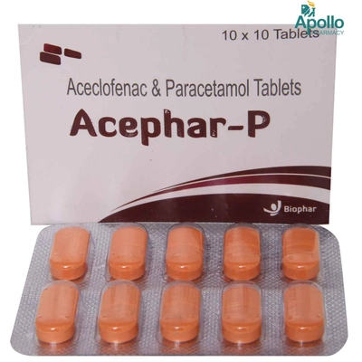 ACEPHAR P TABLET, Pack of 10 TABLETS