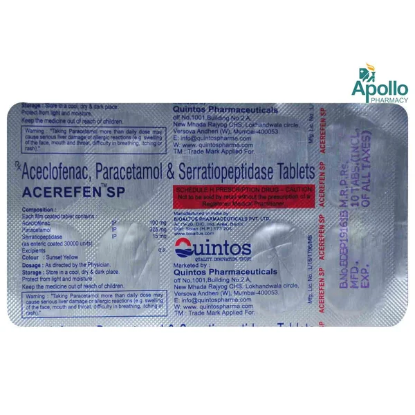 Acerefen Sp Tablet 10's