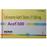 Acef-500 Tablet 10's, Pack of 10 TABLETS